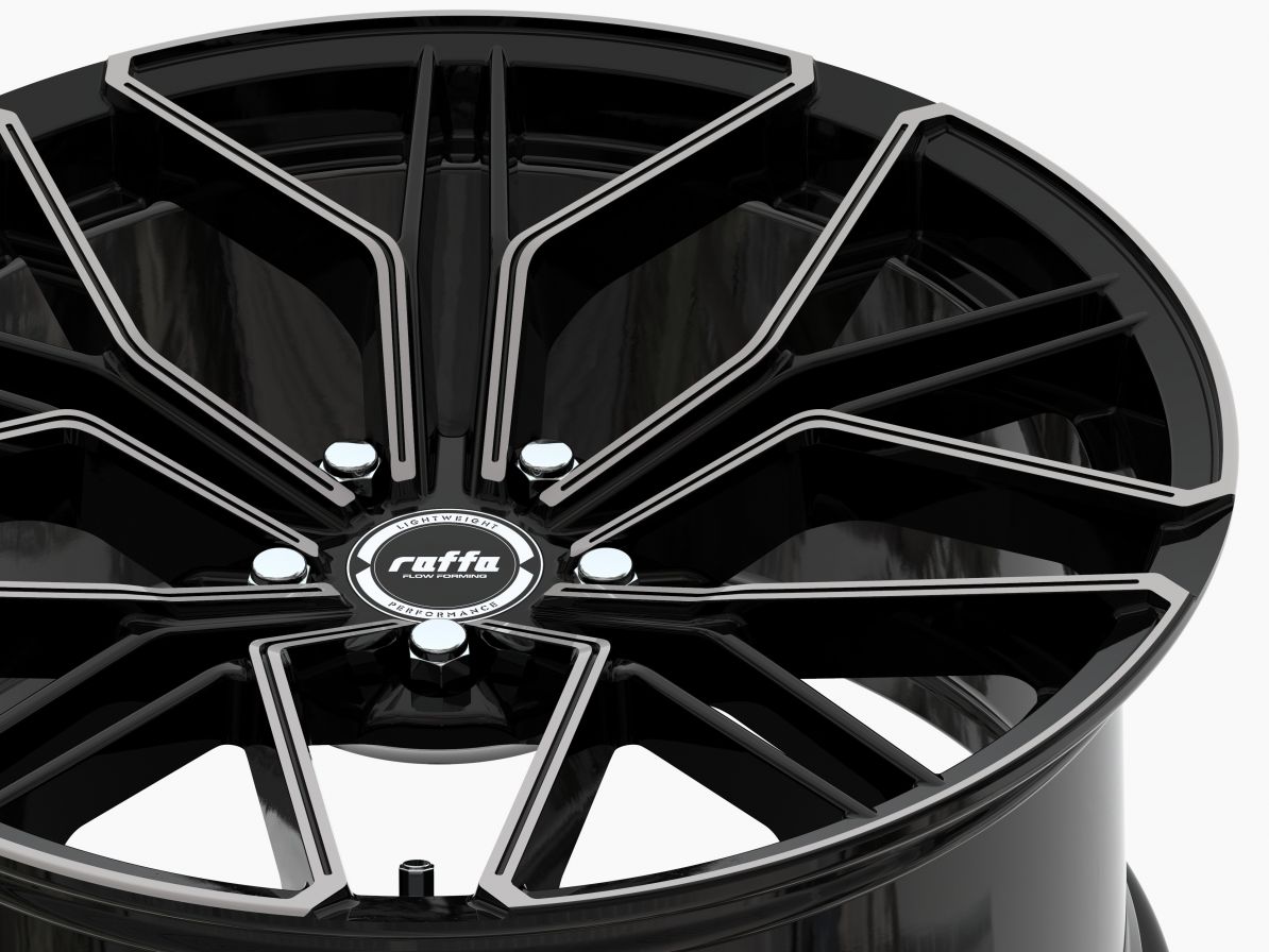 Raffa Wheels<br>RF-02 Dark Mist Black (19x8.5)